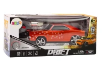 LEAN Toys 18565 RC auto 1:18 Drift 360 světla a zvuky, červené