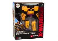 LEAN Toys 18800 Robotický tank se zbraní 2 v 1 Transformace X-Warrior, žlutý
