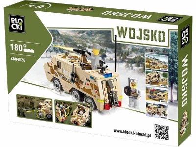 ICOM bločkov Stavebnica vojenský obrnený transportér APC 180 dielov