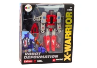 LEAN Toys 18802 Robot-Helikoptéra Transformers X-Warrior 2 v 1, červený