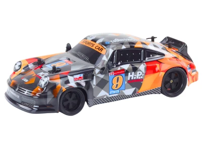 LEAN Toys 18585 RC auto na dálkové ovládání 1:18 s gumovými koly Drift, oranžové