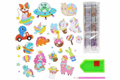LEAN Toys 19581 Samolepky na vykládání diamanty - diamantové malování