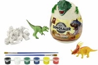LEAN Toys 19045 Vajíčko s dinosaury k malování DIY, zelené