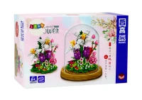 LEAN Toys 19743 Kvetina v sklenenej stavebnici, 487 dielov