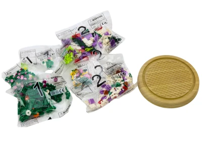 LEAN Toys 19743 Kvetina v sklenenej stavebnici, 487 dielov