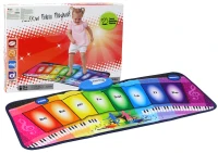 LEAN Toys 19885 Hudební taneční vzdělávací podložka, duhové piano