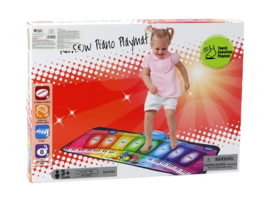 LEAN Toys 19885 Hudební taneční vzdělávací podložka, duhové piano