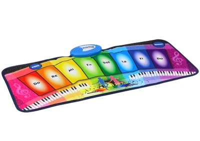 LEAN Toys 19885 Hudební taneční vzdělávací podložka, duhové piano