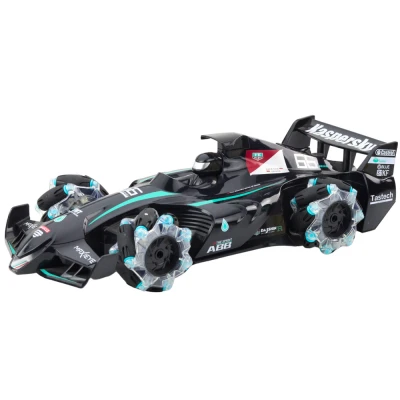 LEAN Toys 22679 Závodní auto RC s efektem dýmu 2.4G, černé