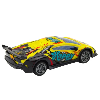 LEAN Toys 23051 RC športové auto 1:22 LED, žlté