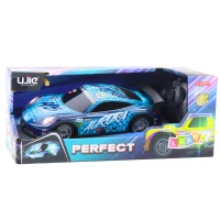 LEAN Toys 23060 RC závodní auto 27 MHz, svítící karoserie, modré