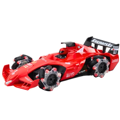 LEAN Toys 22678 Závodní auto RC s efektem dýmu 2.4G, červené