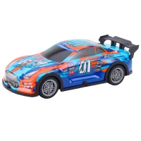 LEAN Toys 23058 RC závodní auto, svítící karoserie, oranžovo-tyrkysové