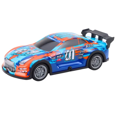 LEAN Toys 23058 RC závodní auto, svítící karoserie, oranžovo-tyrkysové
