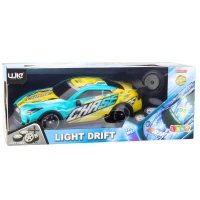 LEAN Toys 23069 RC driftovací auto s podsvícenou karoserií, tyrkysové