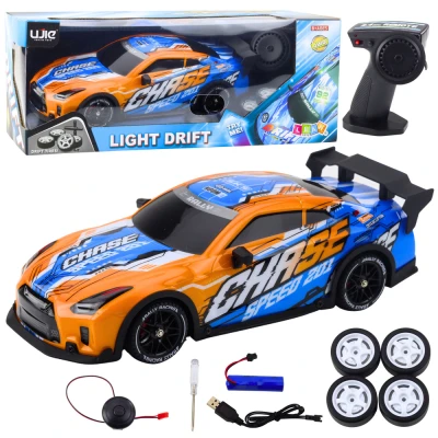 LEAN Toys 23070 RC driftovací auto, podsvícená karoserie, oranžové