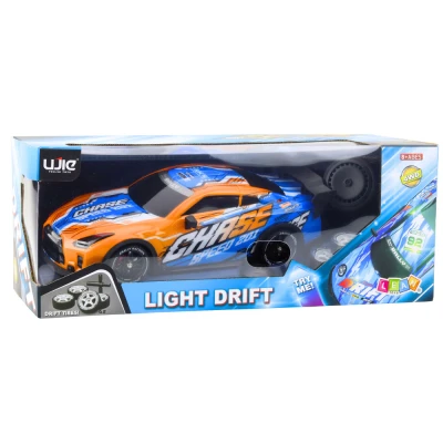LEAN Toys 23070 RC driftovací auto, podsvícená karoserie, oranžové