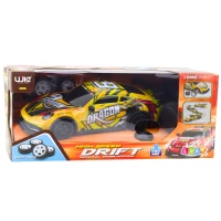 LEAN Toys 23073 RC driftové auto, osvetlená karoséria, žltá farba