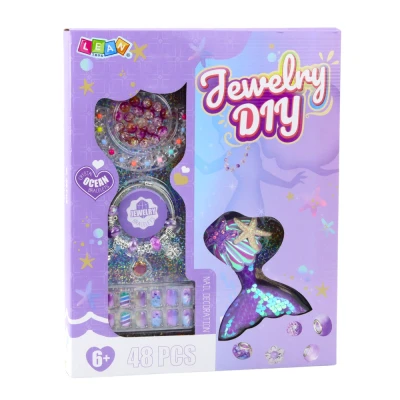 LEAN Toys 23392 Sada na výrobu šperkov - Inšpirácia morom, 48 dielov