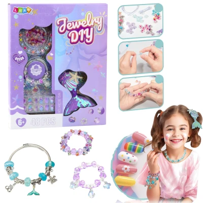 LEAN Toys 23392 Sada na výrobu šperkov - Inšpirácia morom, 48 dielov
