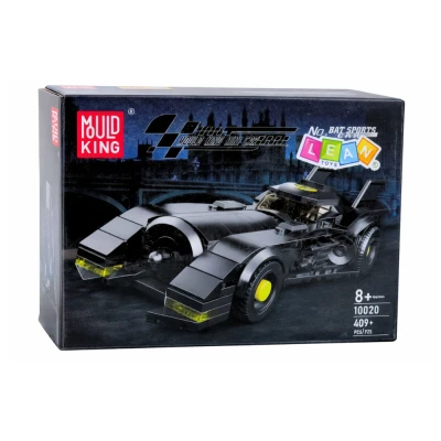 LEAN Toys 23640 Stavebnice sportovní auto, černé, 409 dílků