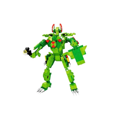 LEAN Toys 23570 Stavebnice dinosaurus Dilophosaurus 269 dílků, zelená