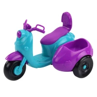 LEAN Toys 24477 Mini panenka Ankiki na tříkolovém skútru s pejskem