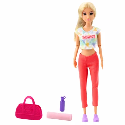 LEAN Toys 24484 Panenka Anlily Jóga s doplňky - pohyblivé končetiny