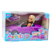 LEAN Toys 24478 Mini panenka Ankiki kabriolet fialový