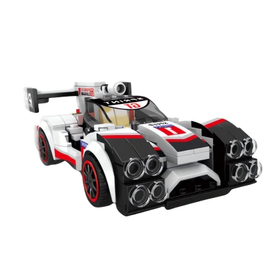 LEAN Toys 24573 Konstrukční stavebnice Auto Robot 2 v 1, 341 dílků, bílá