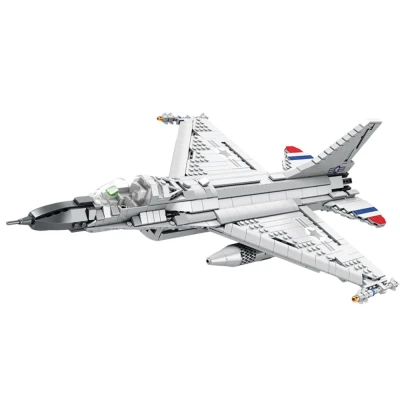 LEAN Toys 24741 Konstrukční stavebnice Stíhačka F-16 Falcon, 1427 dílků