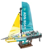 LEAN Toys 24706 Stavebnice plachetnice typu 65, 675 dielov