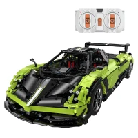 Rastar 25010 Pagani Huayra BC RC Car Kit 1:8, čierno-zelená