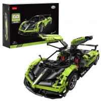 Rastar 25010 Pagani Huayra BC RC Car Kit 1:8, čierno-zelená