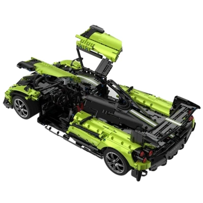 Rastar 25010 Pagani Huayra BC RC Car Kit 1:8, čierno-zelená