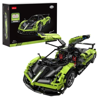 Rastar 25010 Pagani Huayra BC RC Car Kit 1:8, čierno-zelená