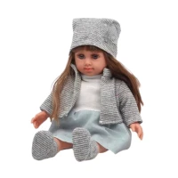 LEAN Toys 25105 Panenka Sweet Angel v šedém oblečku 36,5 cm