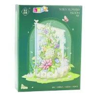 LEAN Toys 26706 Stavebnice Květinová věž s LED, 632 dílků