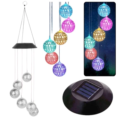 LEAN 26942 Solární zahradní LED marocké koule 70 cm