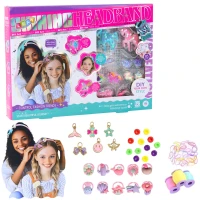 LEAN Toys 27415 DIY kreativní sada pro výrobu čelenek s jednorožcem a lesklými ozdobami