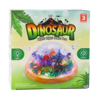 LEAN Toys 27394 Terárium s dinosaury - noční lampička s melodií
