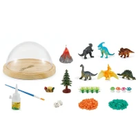 LEAN Toys 27394 Terárium s dinosaury - noční lampička s melodií