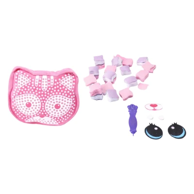 LEAN Toys 27410 Kreativní šicí sada, polštářek koťátko, vyšívání DIY