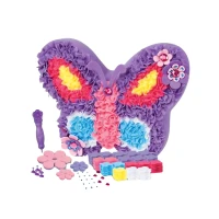 LEAN Toys 27411 Kreativní sada DIY polštář Motýlek fialový