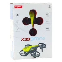 LEAN Toys 27882 Syma X39 Mini Drone, 2,4 GHz, štyri osi, 360° akrobacia, žltá farba