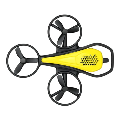 LEAN Toys 27882 Syma X39 Mini Drone, 2,4 GHz, štyri osi, 360° akrobacia, žltá farba