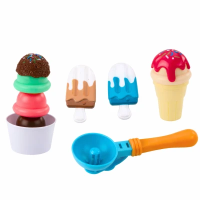 LEAN Toys 27890 Sada zmrzlinových sladkostí s naběračkou, 14 dílů