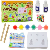 LEAN Toys 27750 Kreatívna stavebnice na výrobu zvieratiek z gélu Capybara, 18 dielov
