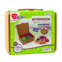 LEAN Toys 28139 Dětská čajová sada v košíku 23 ks