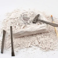 LEAN Toys 28724 Paleontologická sada vykopávek, sádrový blok a nástroje